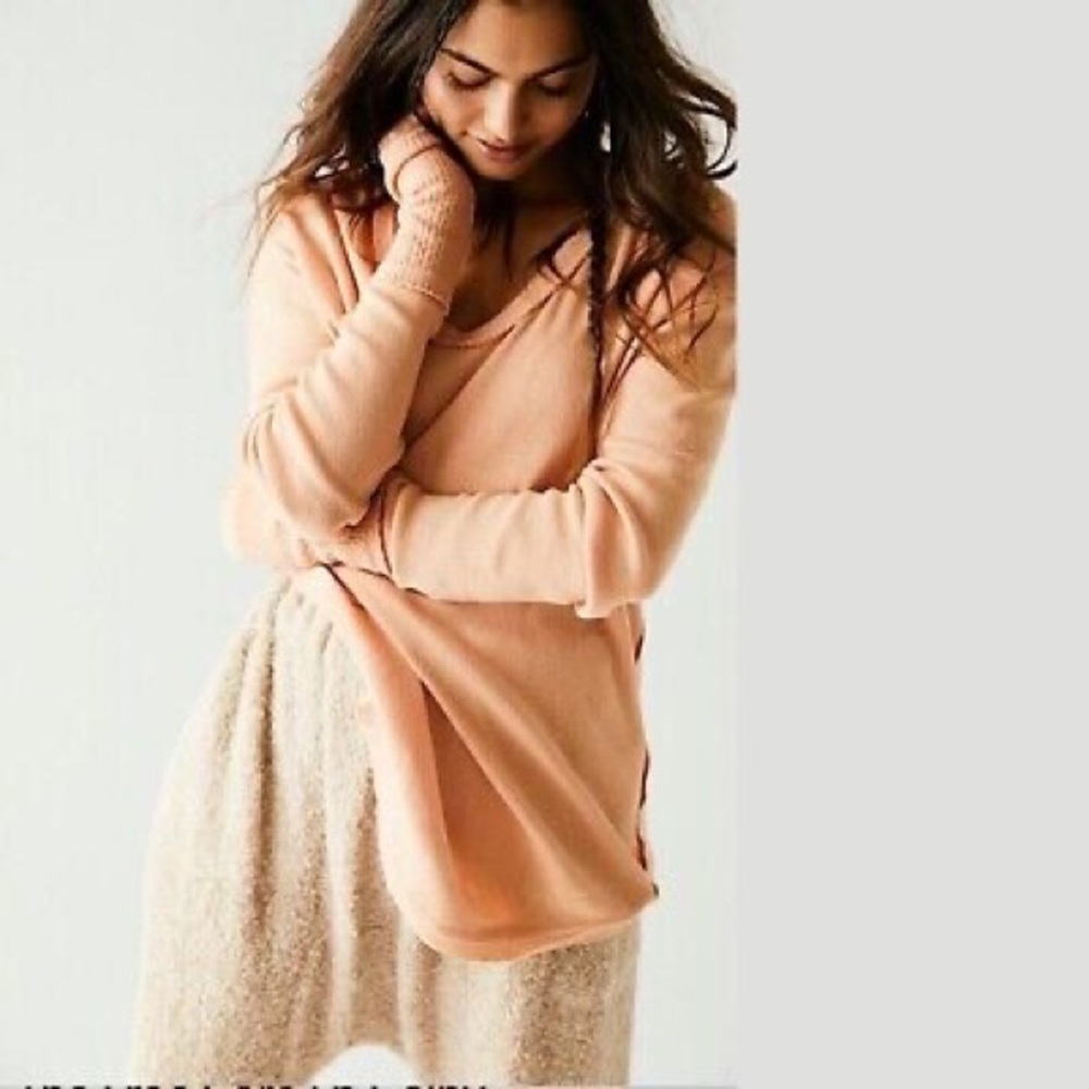 Free People Colby Raw Edge Top